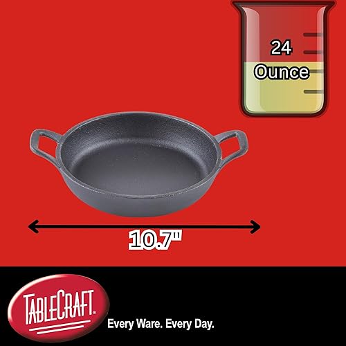 Miniatura 2 de TableCraft CW30104 - Mini servidor redondo de hierro fundido, 11 oz, negro