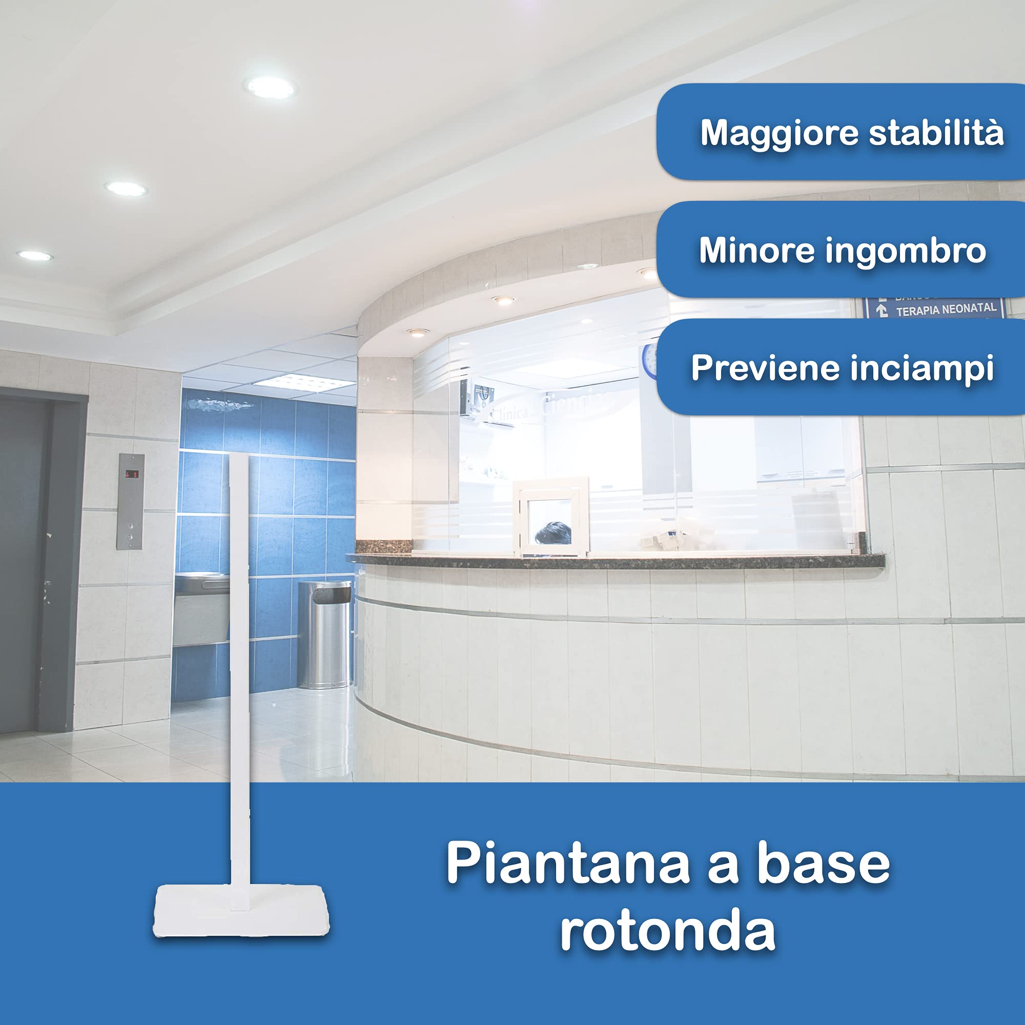 Dispensador automático Gocciasana | dosificador automatico gel hidroalcoholico | soporte gel hidroalcoholico