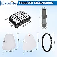 Vista 3 de Filtro de repuesto para aspiradora vertical Shark Navigator Lift-Away Professional Deluxe NV350, NV351, NV352, NV355, NV356E, NV357, NV360, NV370