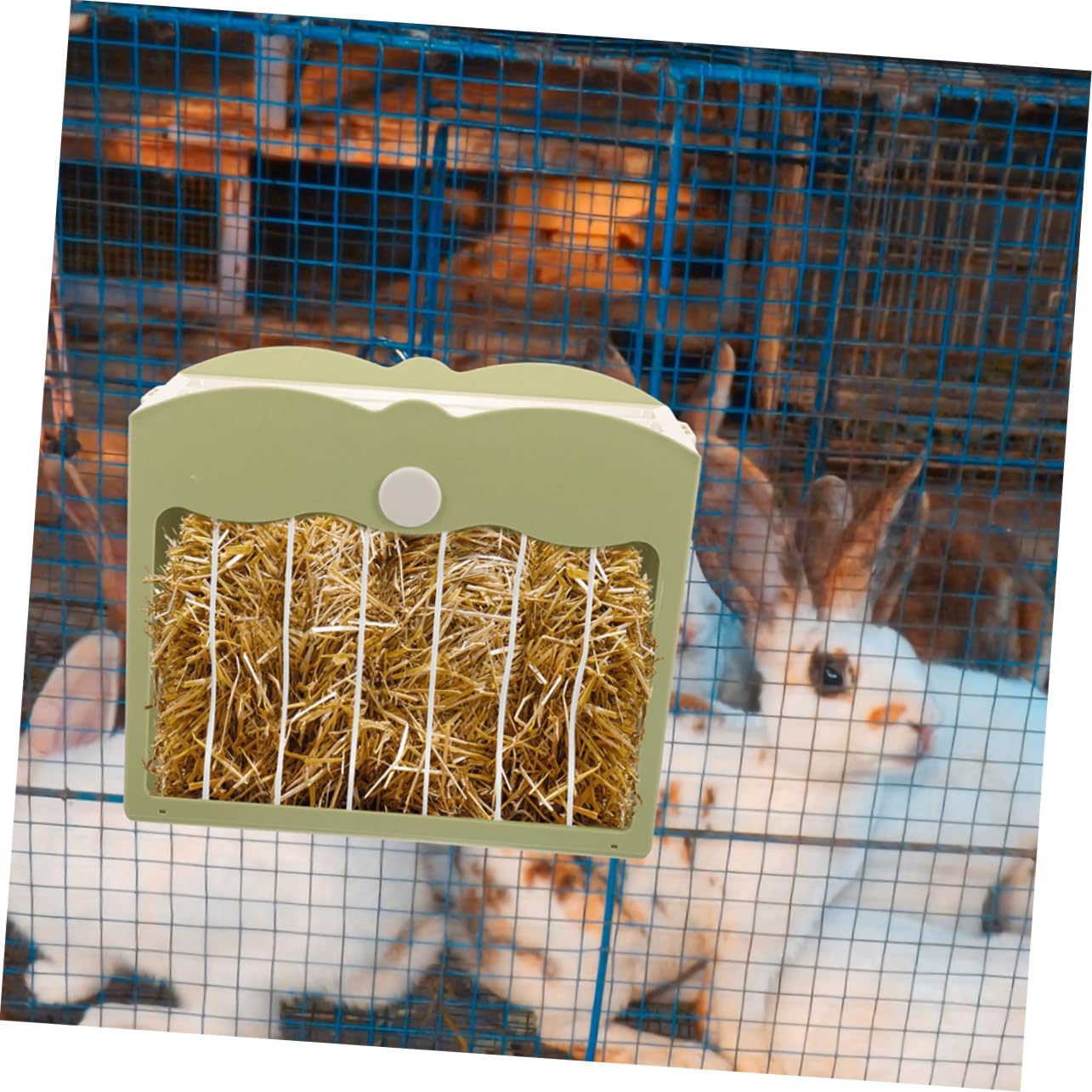 2pcs Guinea Pig Feeder Rabbit Feeder Multi-Function Rack Bunny Rabbit Hay Chinchilla Rack Small Pet Hay Holder