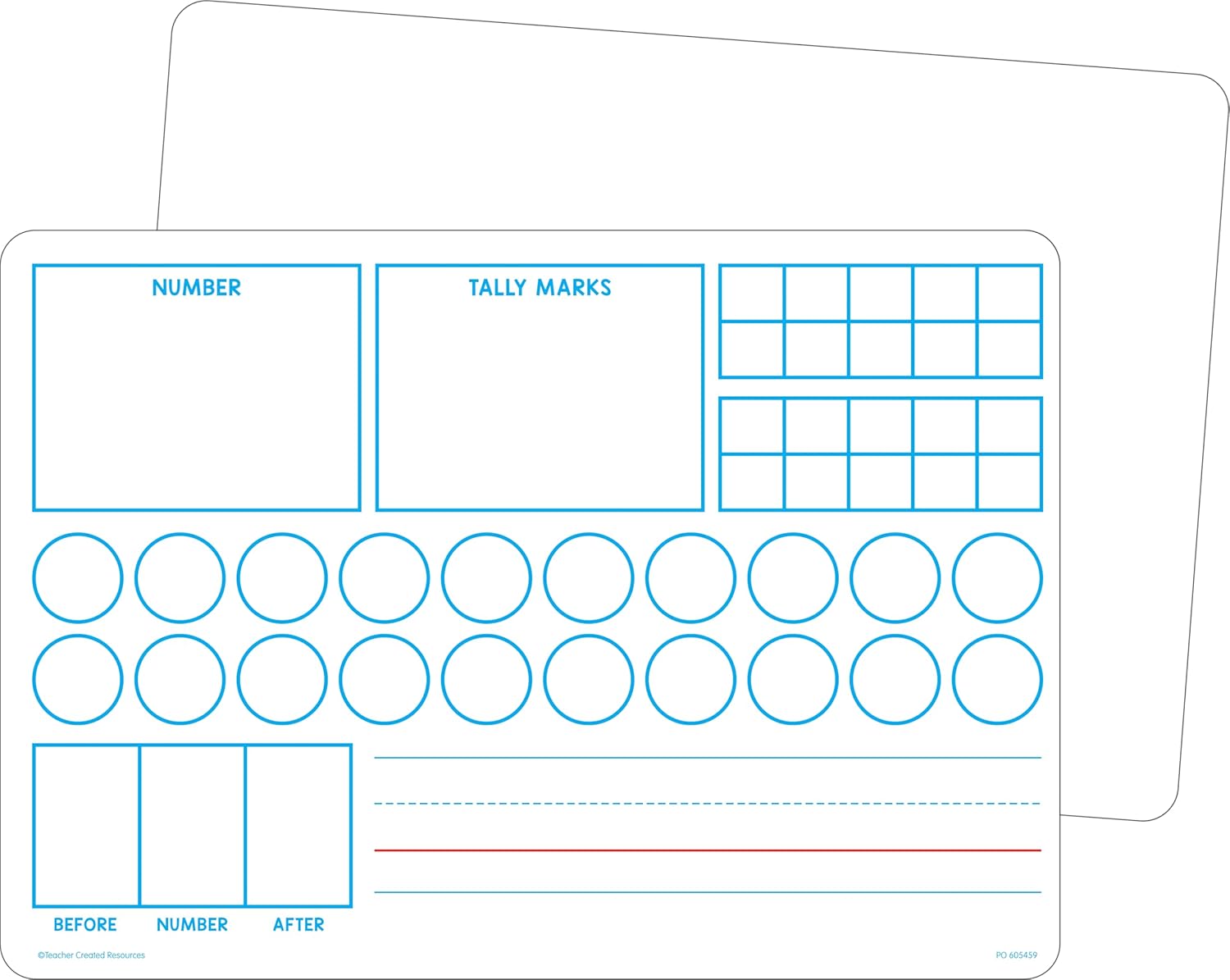 Teacher Created Resources Double-Sided Learning Numbers 1–20 Dry-Erase Boards (TCR77076)