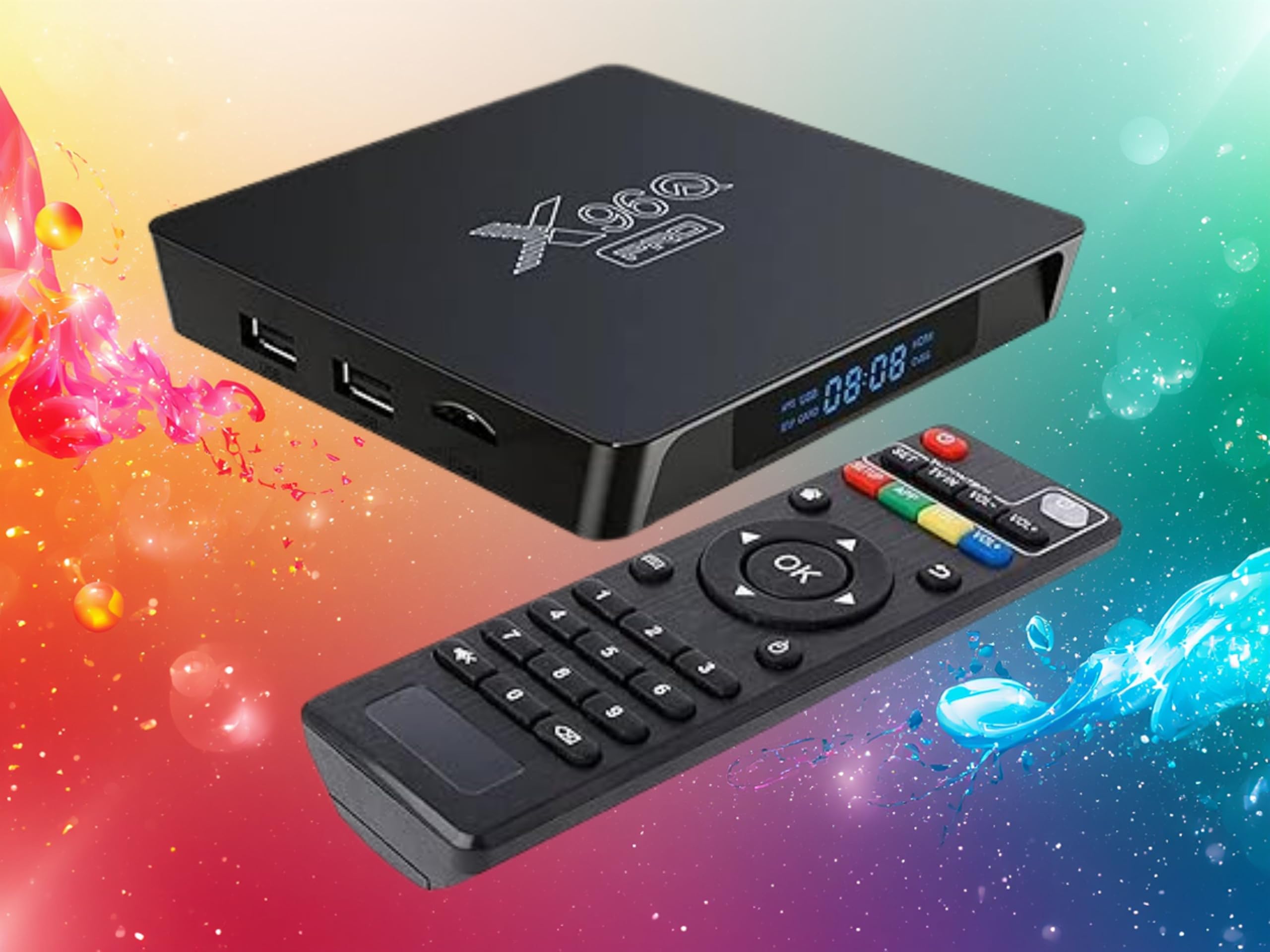 Modèle QPro Meilleur Android IPTV Box X-96 Android 10.0, boitier Smart Streaming Video Ultra HD 4K, 2g/16g, WiFi..…