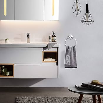 吸盤 タオルリング ステンレススチール 吊り下げ ラウンド シンプル 円形 Amazon | 吸盤 タオルリング ステンレススチール 吊り下げ