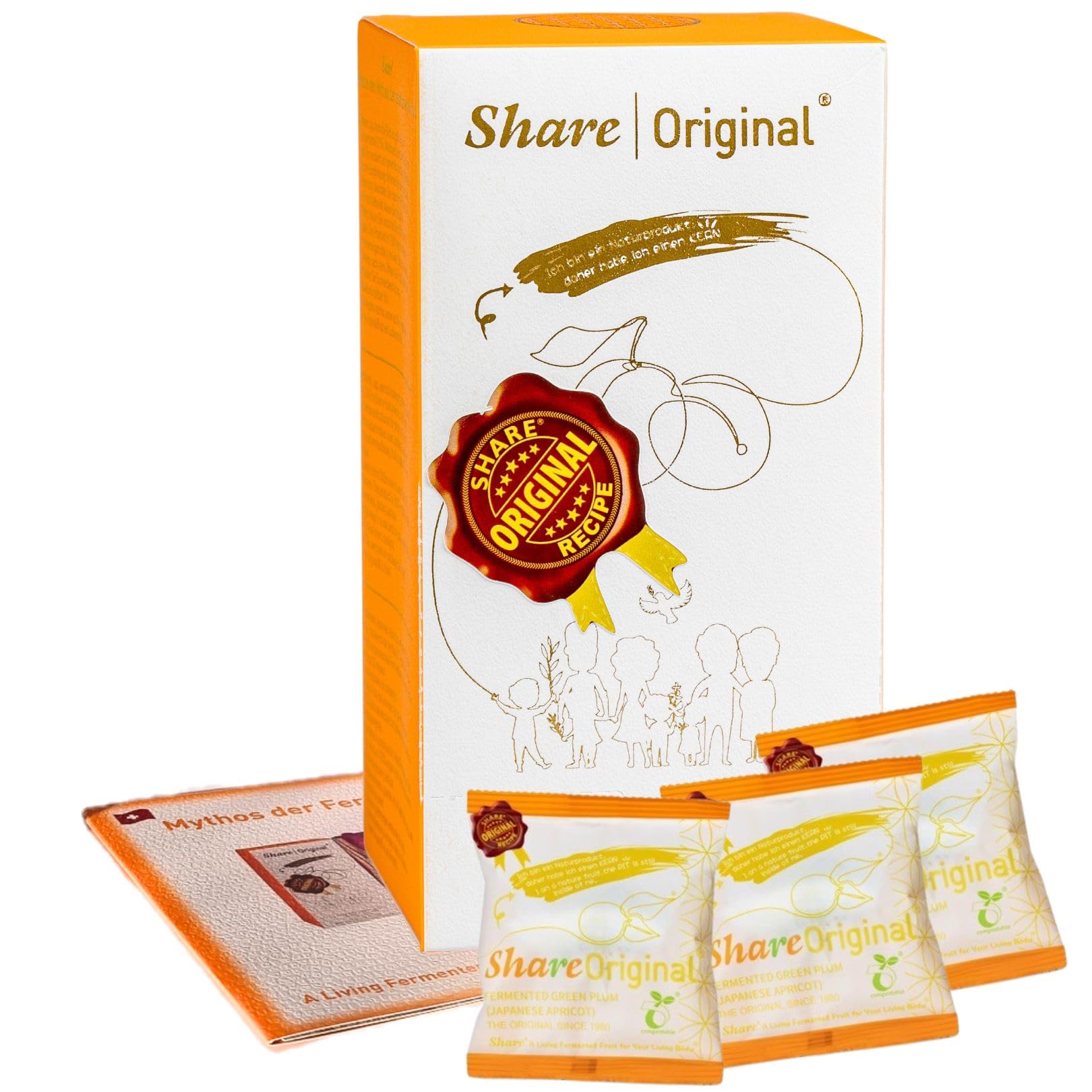 Share Original fermentierte Pflaume 10 Stück | Share Swiss fermented | grüne Pflaumen/japanischen Aprikosen sind vegan, laktosefrei