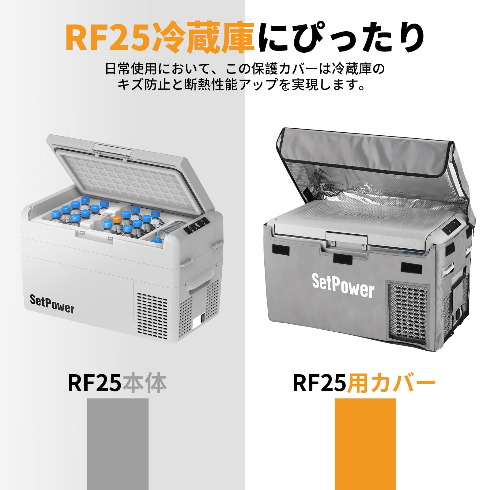 Amazon.co.jp: Setpower RF25専用 25L 車載冷蔵庫 保護カバー