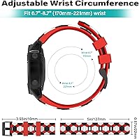 Vista 5 de OVERSTEP Compatible con la correa de reloj Fenix 5, 0.866 pulgadas QuickFit Correa de liberación rápida para Garmin Fenix 5 PlusFenix 6Fenix 6