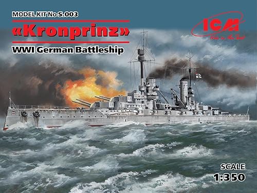 Miniatura 7 de ICM Modelos Battleship SMS Kronprinz Kit de construcción