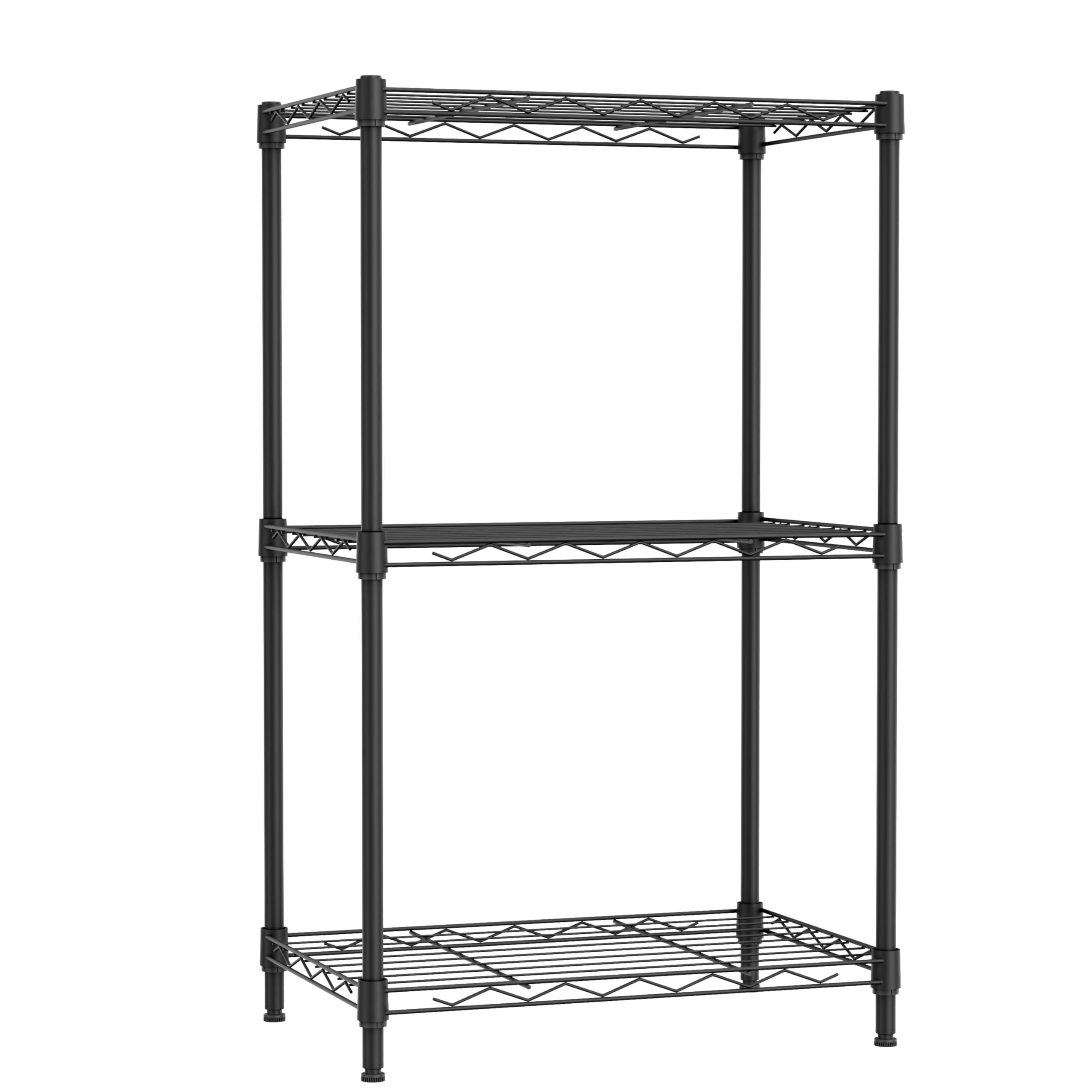 Amazon｜IZEUK スチールラック 3段 固定メッシュ棚 収納棚 防錆加工