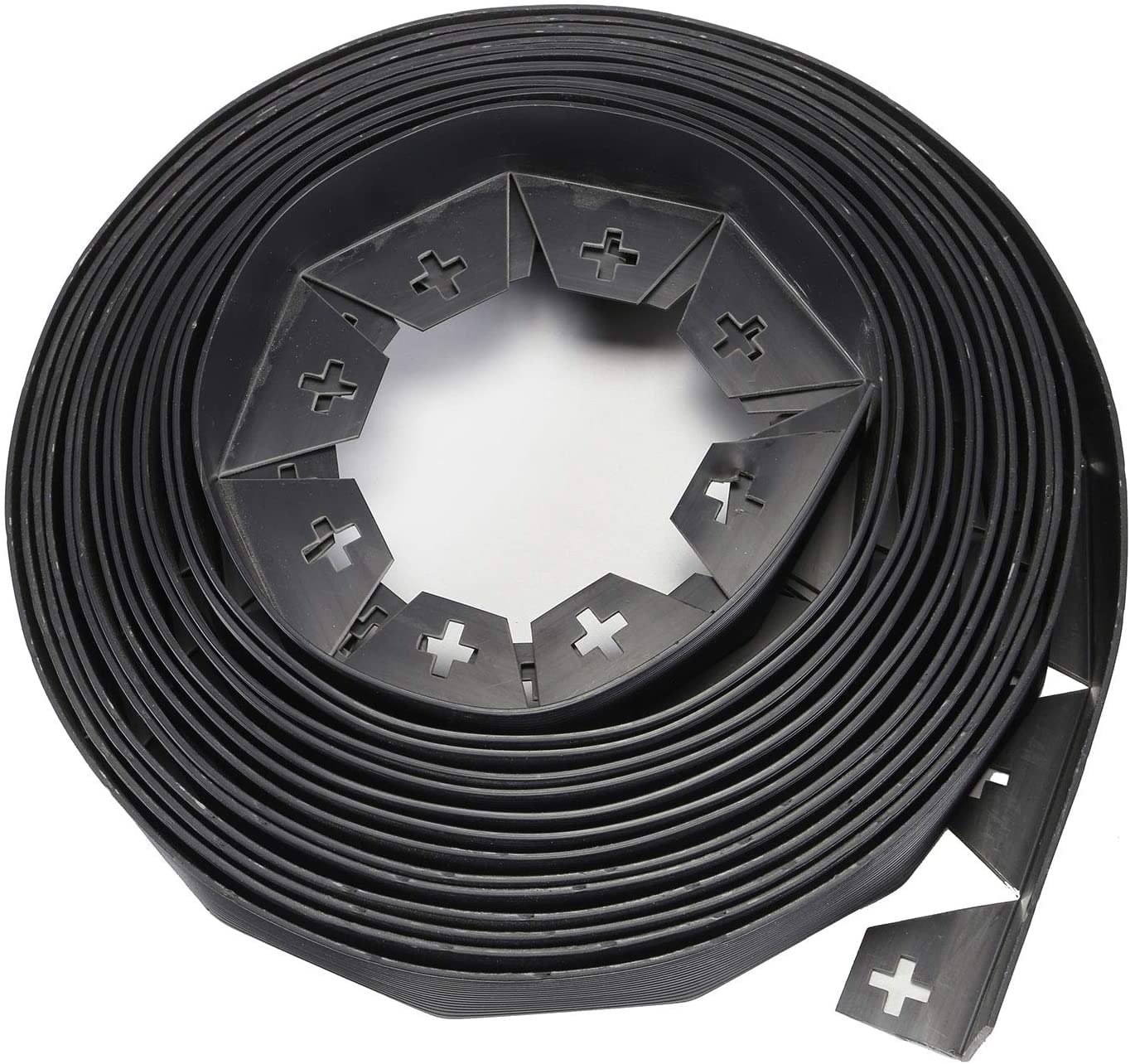 Flexible Lawn Garden Edging 10 Metre with 50 Super Strong Securing Peg Anchors - Great For All Round Garden Edging - Adaptable and Super Quick To Install (4 x 10m)