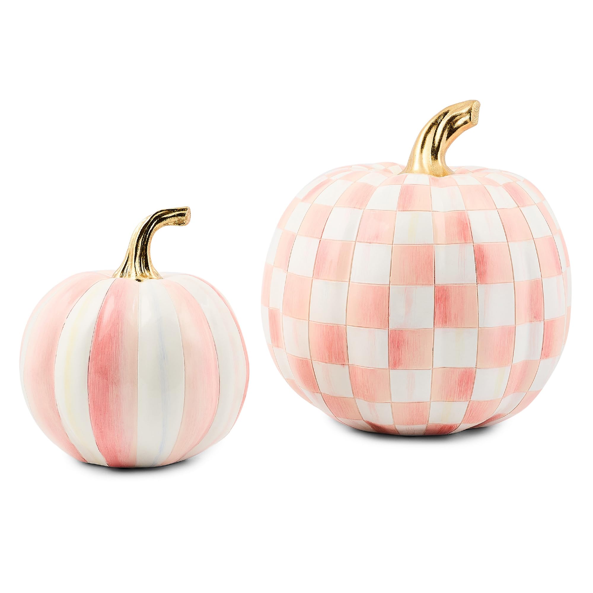 Amazon.com: MACKENZIE-CHILDS Set of 2 Pumpkins, Resin Halloween