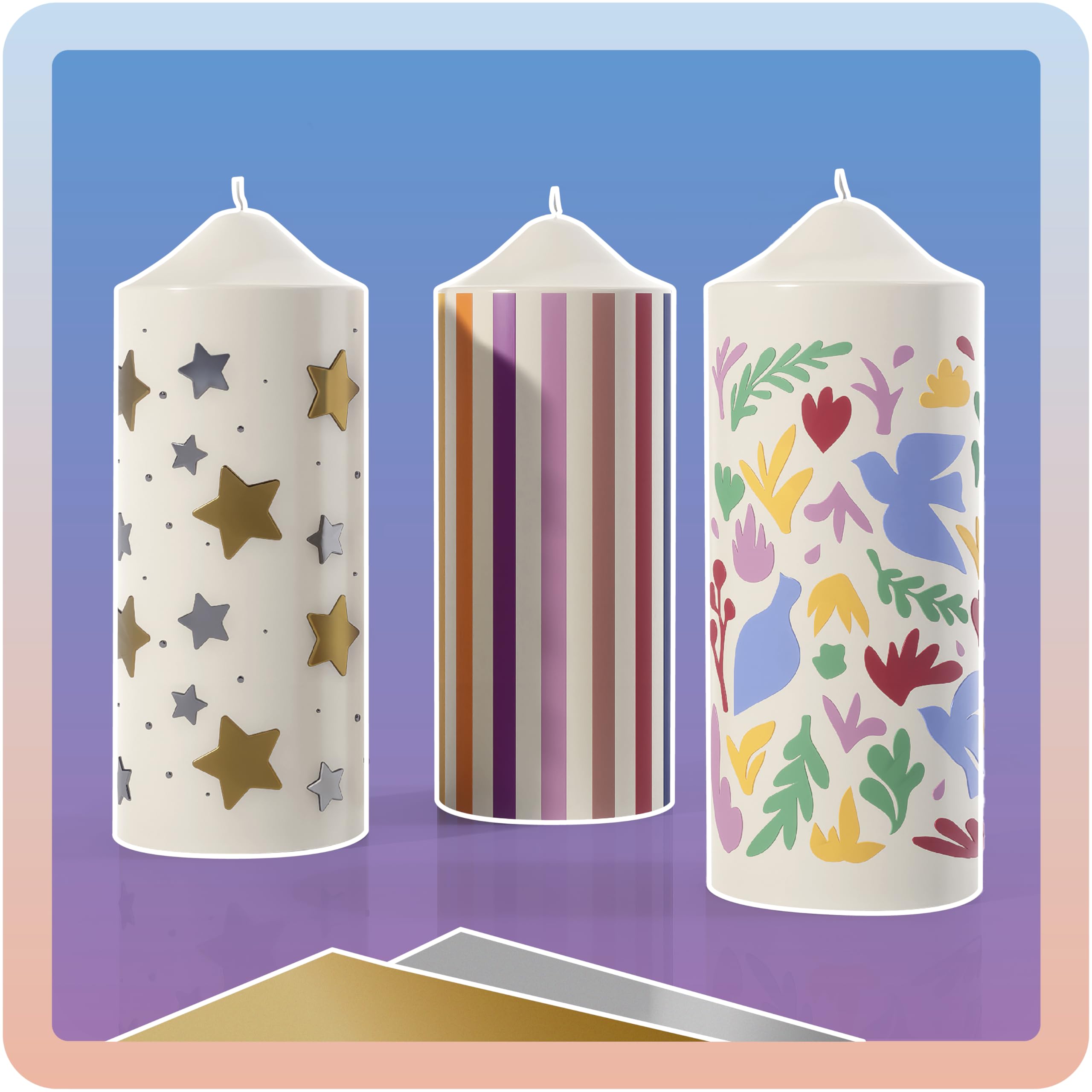 20 Fogli Di Cera Decorativa Per Candele - Colorati, Autoadesivi, Per Progetti Fai Da Te - Foto 5