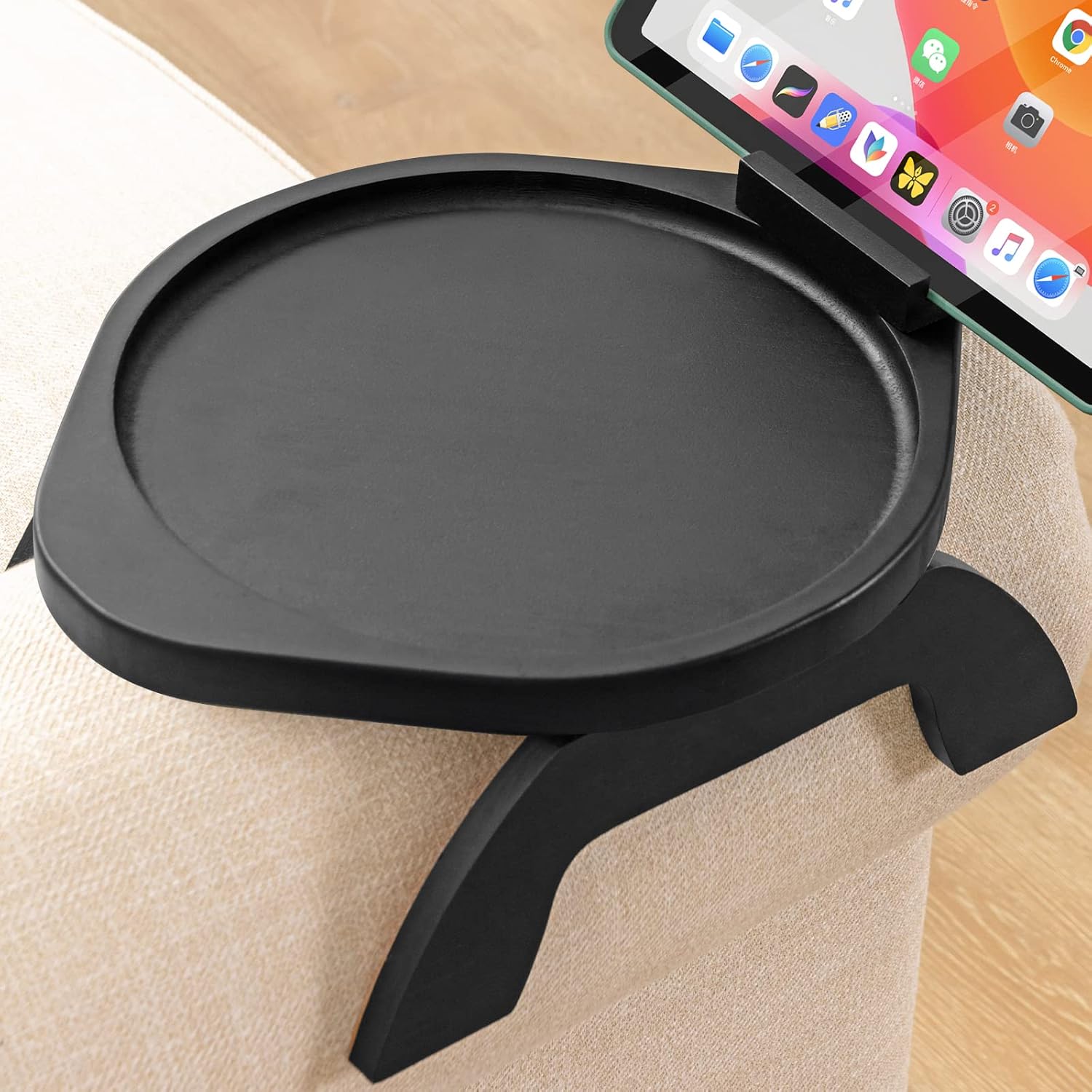 Buy Sofa Armrest Tray, Clip On Couch Arm Table, Foldable Sofa Arm Tray