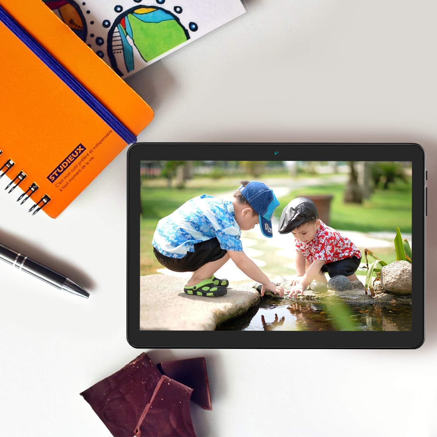 Winsing Tablet 10 inch, Android 8.1 Go Tablets PC, 3G Phablet with Dual Card Slot, Dual Camera, 1+16GB, GMS Certified, 1.3GHz, 1280x800 IPS, WiFi, Bluetooth, GPS - Black