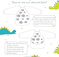 Vista 7 de Babero impermeable con mangas y bolsillo, 6-24 meses