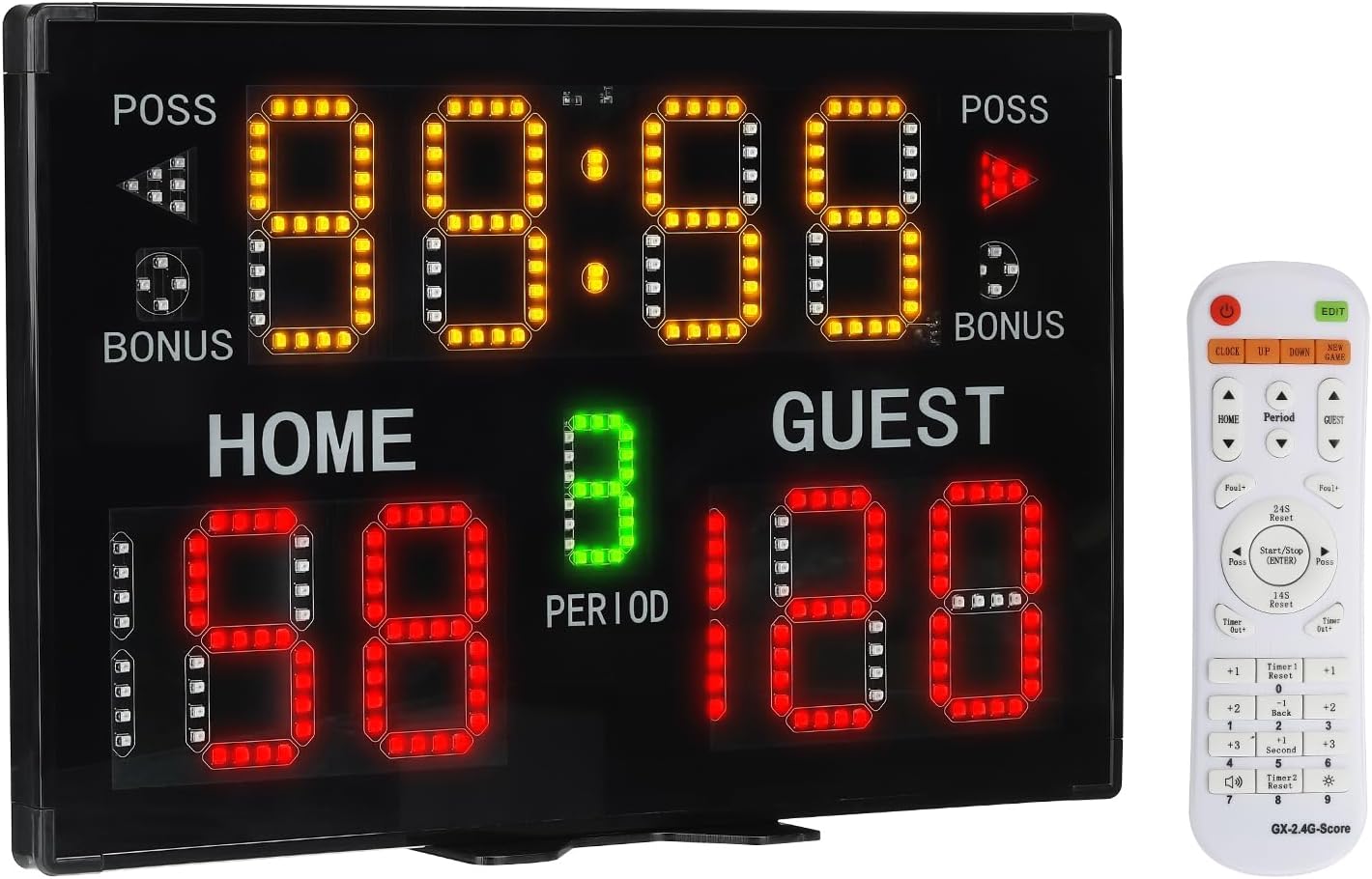 PATIKIL Electronic Basketball Scoreboard, Professional Digital Score