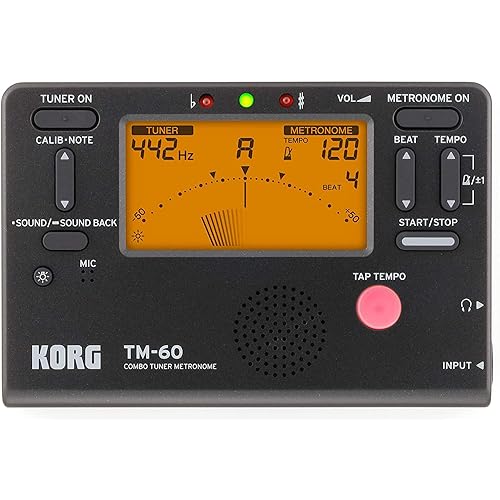 Korg TM60BK Tuner Metronome, Black