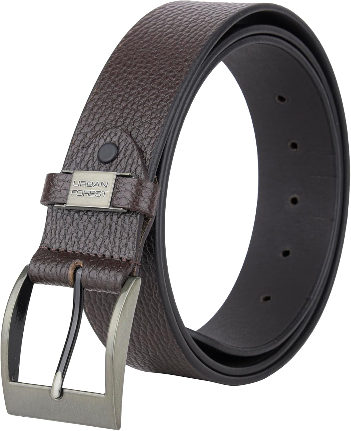 URBAN FOREST Noir Casual Leather Belt for Men