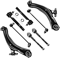 Vista 1 de SCITOO 8pcs Front Suspension Kit Lower Control Arm with Ball Joints Outer Inner Tie Rod Ends Sway Bar Links For 2008-2013 For Nissan Rogue 2014-2015