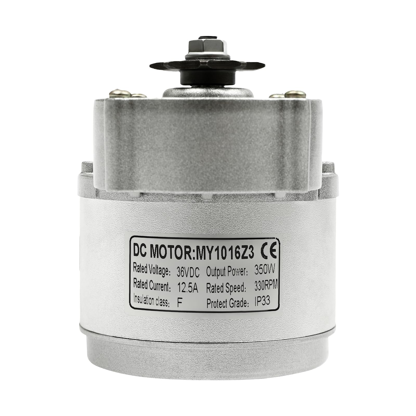 Elektryczny silnik bezszczotkowy, 350 W, 36 V, 120 ℃, zestaw do konwersji silnika elektrycznego o mocy 10,85 N· m, IP33, 3850 obr./min, prędkość bez ładowania