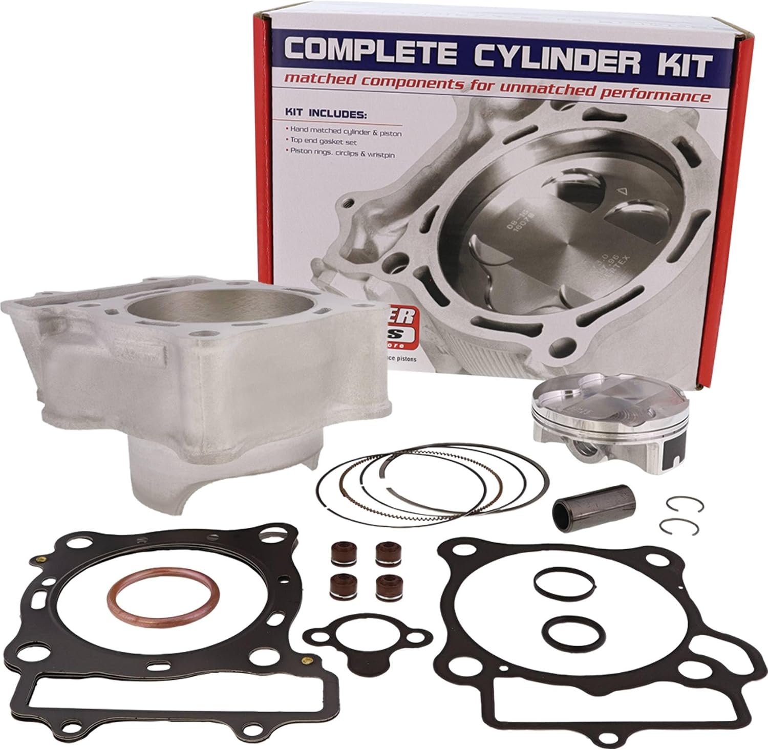 Cylinder Works CW11011K02 Big Bore Cylinder Kit Compatible With/Replacement For Honda CRF 250 R 2022-2023, CRF 250 RX 2022-2023 13.9:1 Compression Ratio, 82 mm Cylinder Diameter, 270 cc Displacement
