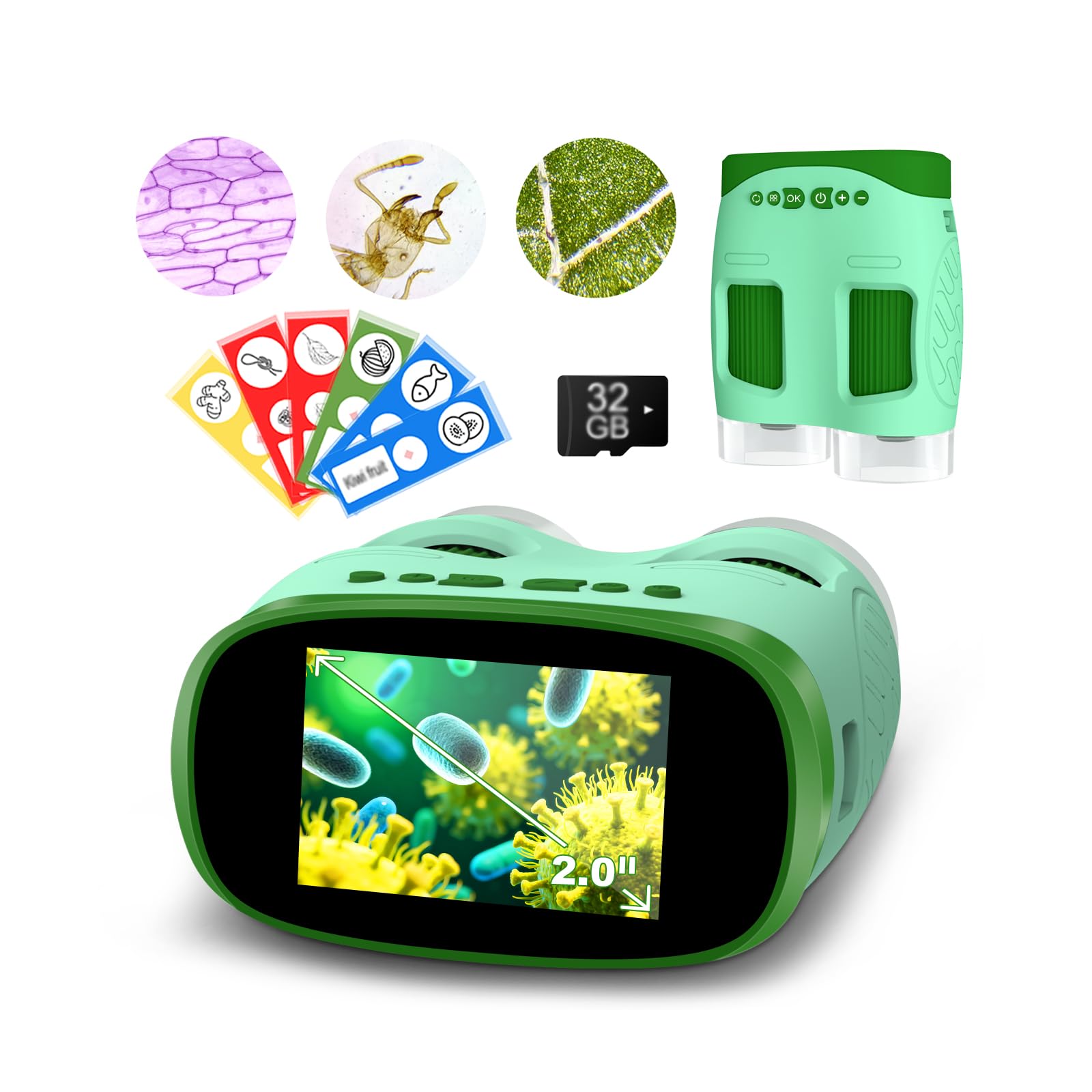 Amazon.com: 1000X Portable Microscope for Kids : 3-in-1 Camera and