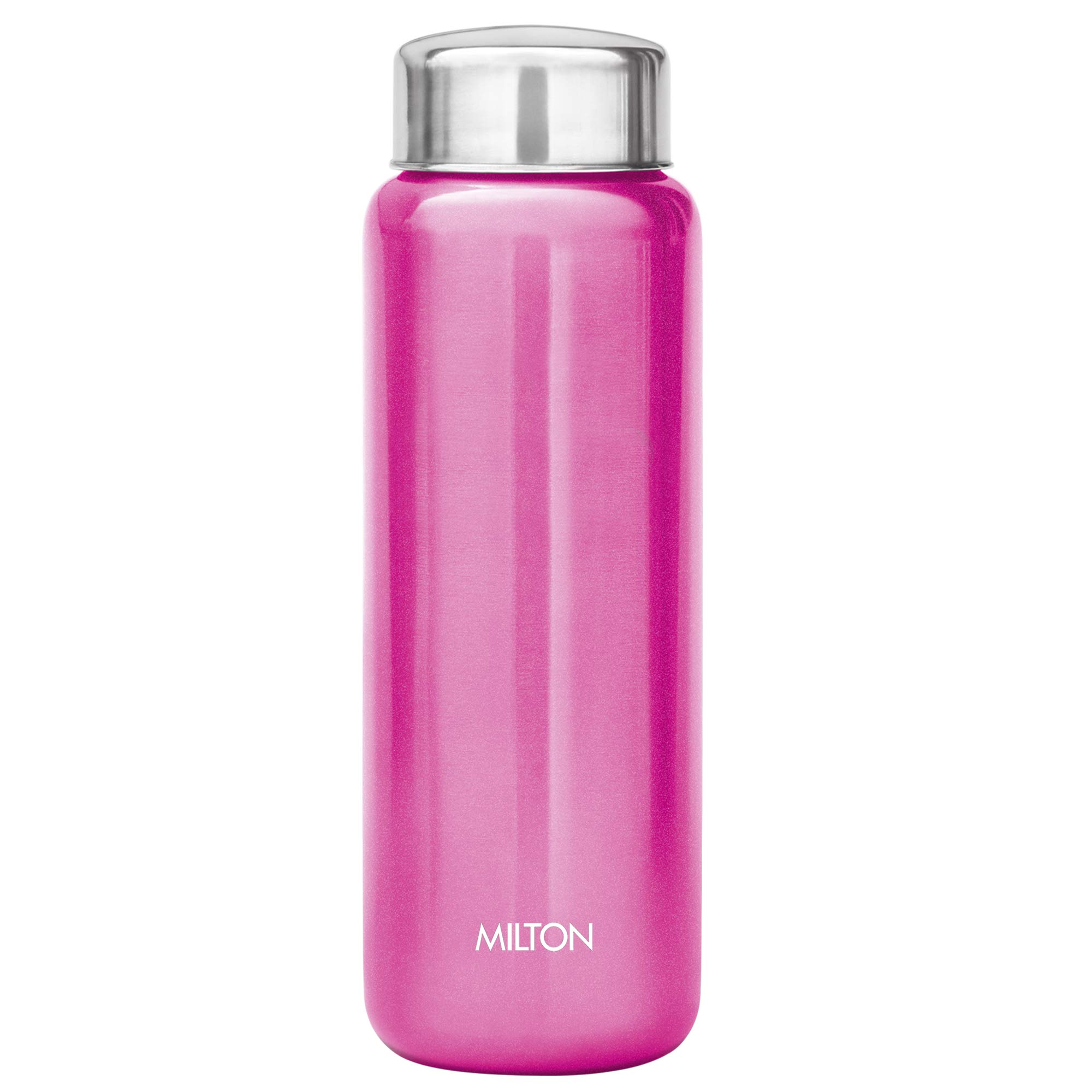 MILTON Aqua 750 Stainless Steel Water Bottle, 750 ml, Pink | 100% Leak Proof | Office Bottle | Gym Bottle | Home | Kitchen | Hiking | Treking Bottle | Travel Bottle
