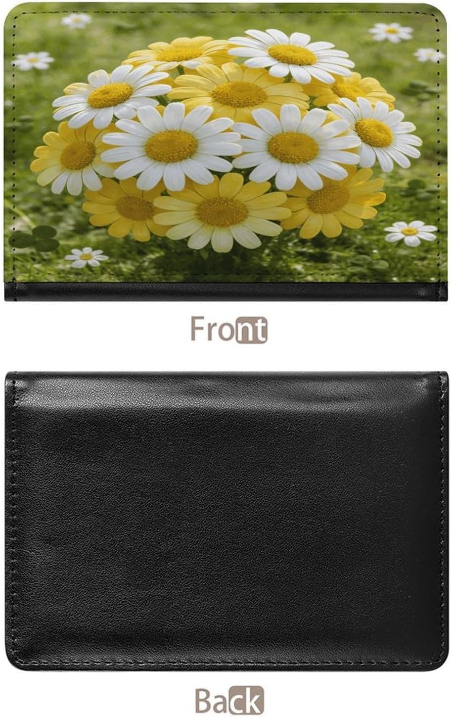 Yellow Floral Passport Holder for Travel image 3