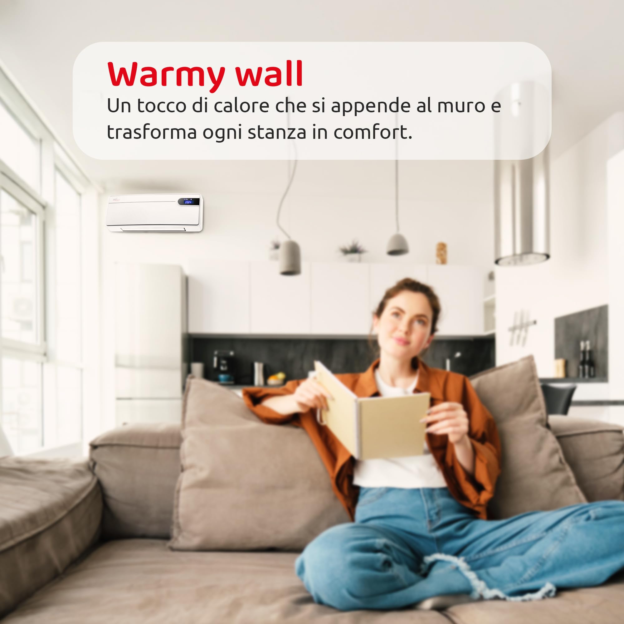 TERMOVENTILATORE DA PARETE PTC WARMY WALL
