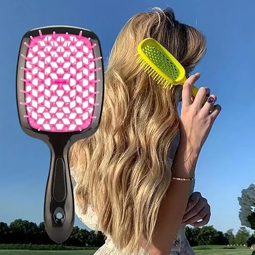 Miniatura 9 de 2 cepillos desenredantes para el cabello, cepillo desenredante para cabello rizado, cepillo desenredante húmedo y seco, cepillo de masaje para cuero