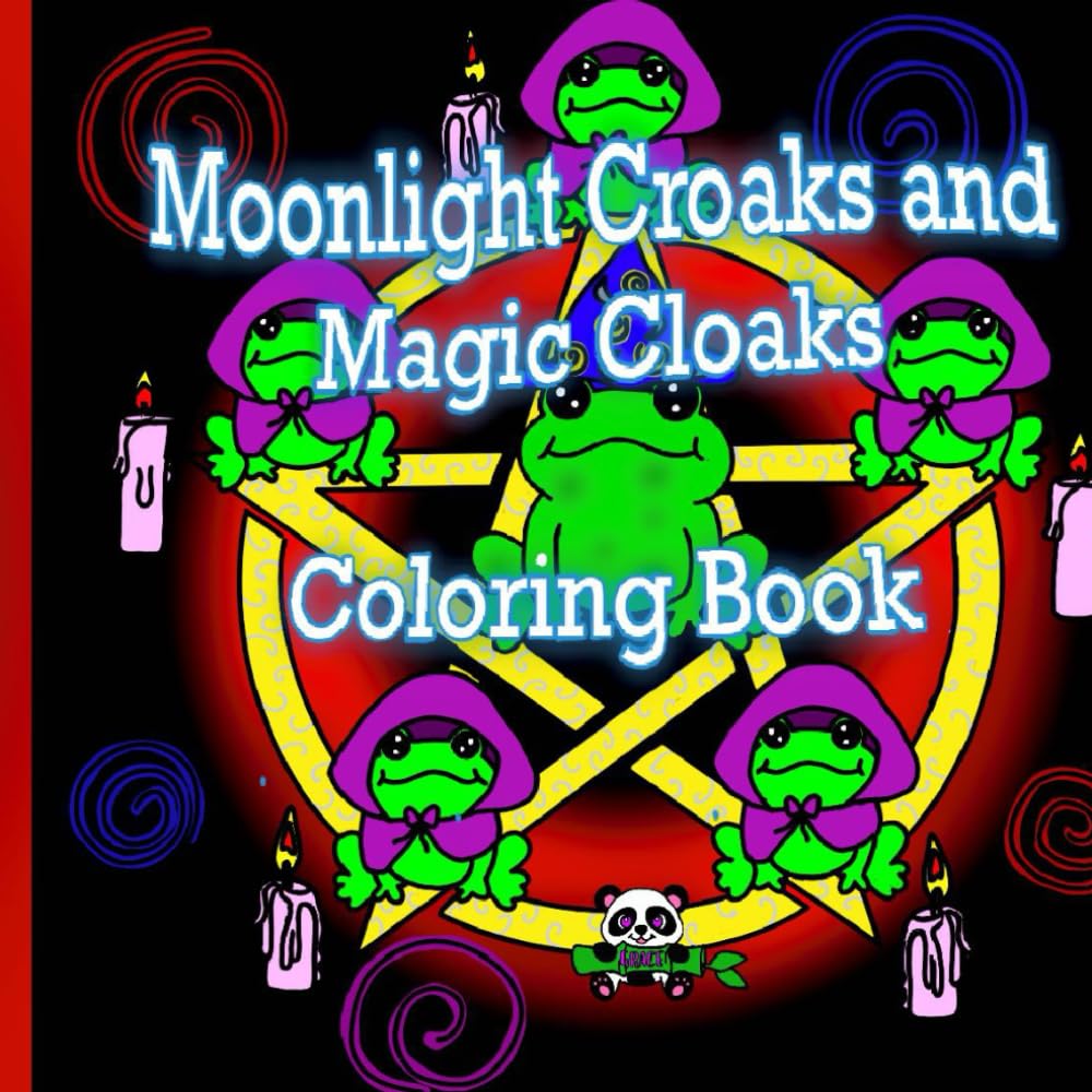 Moonlight Croaks and Magic cloaks: Coloring book