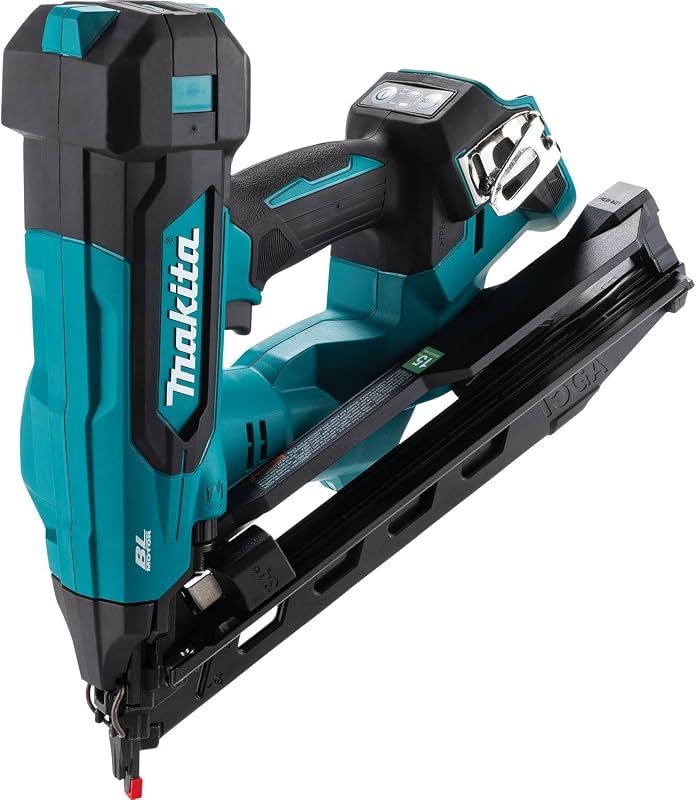 Makita XNB08Z 18V LXT® Lithium-Ion Brushless Cordless 2-1/2” Angled Finish Nailer, 15 Ga., Tool Only