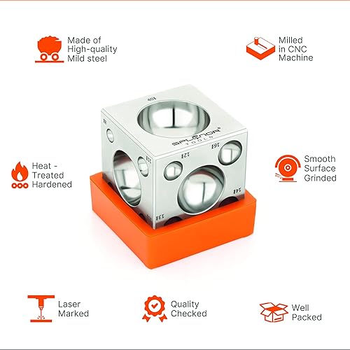 Vista 12 de Bloque de cúpula de acero Dapping - para la fabricación de joyas - Herramienta de formación de metal - Troquel de modelado