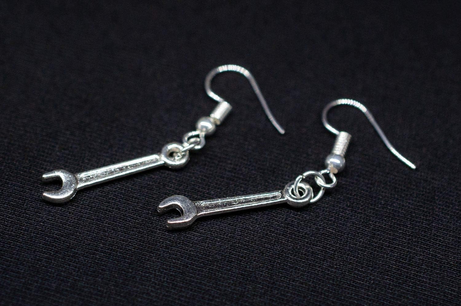 Wrench Spanner Earrings Miniblings Tool Workshop Workman Hobby Workshop