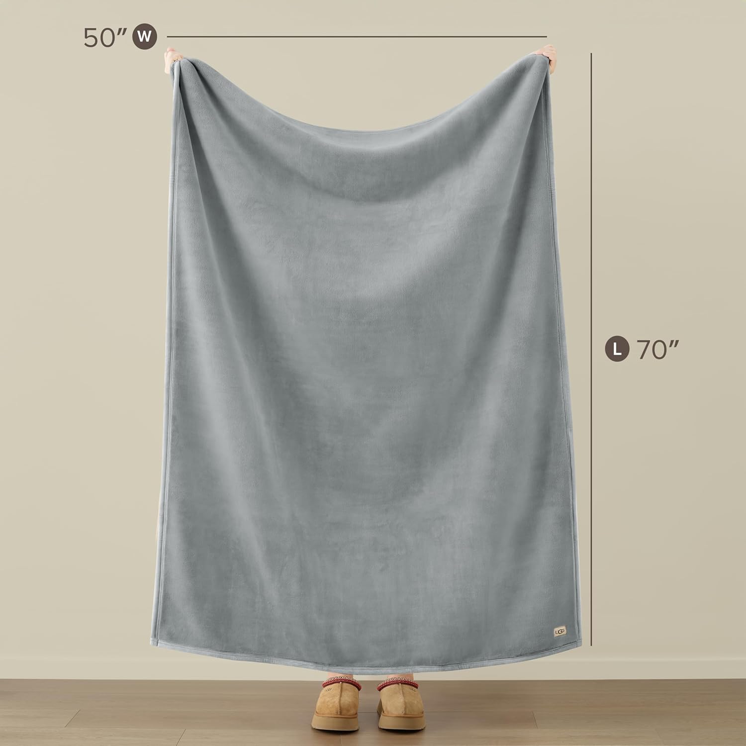 UGG Coco Plush Throw Blanket – Cozy Soft Fleece Heavy Blanket for Couch, Bed or Chair, Housewarming Gift for Women, Bedroom or Living Room Decor, Luxurious Winter Bedding Gifts for Women, Seal Gray - Image 3