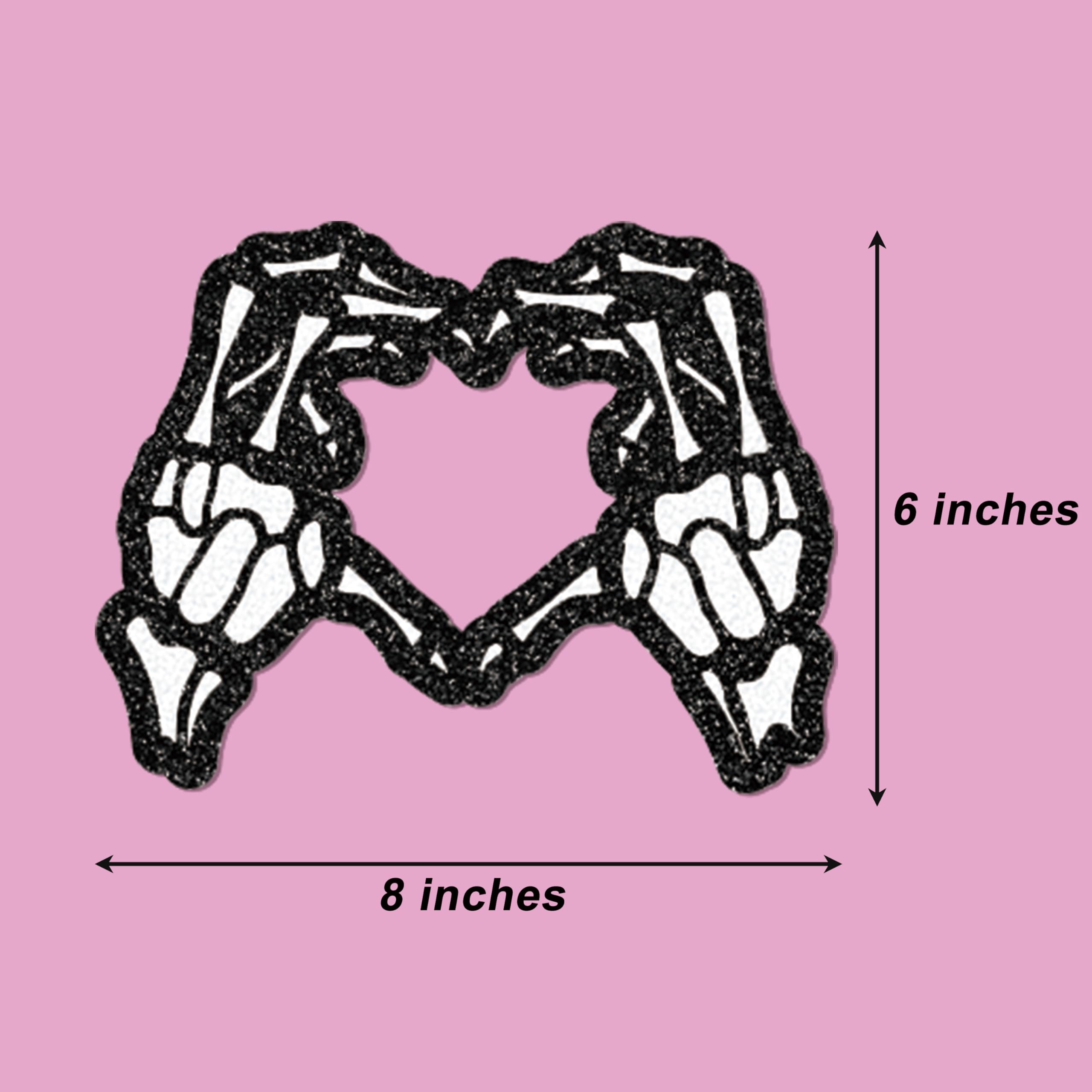 2 Pack Pink Skull Garland Banner - Cute Felt Skull Banner For Gothic Halloween Party Decorations, DIY Hanging Decor