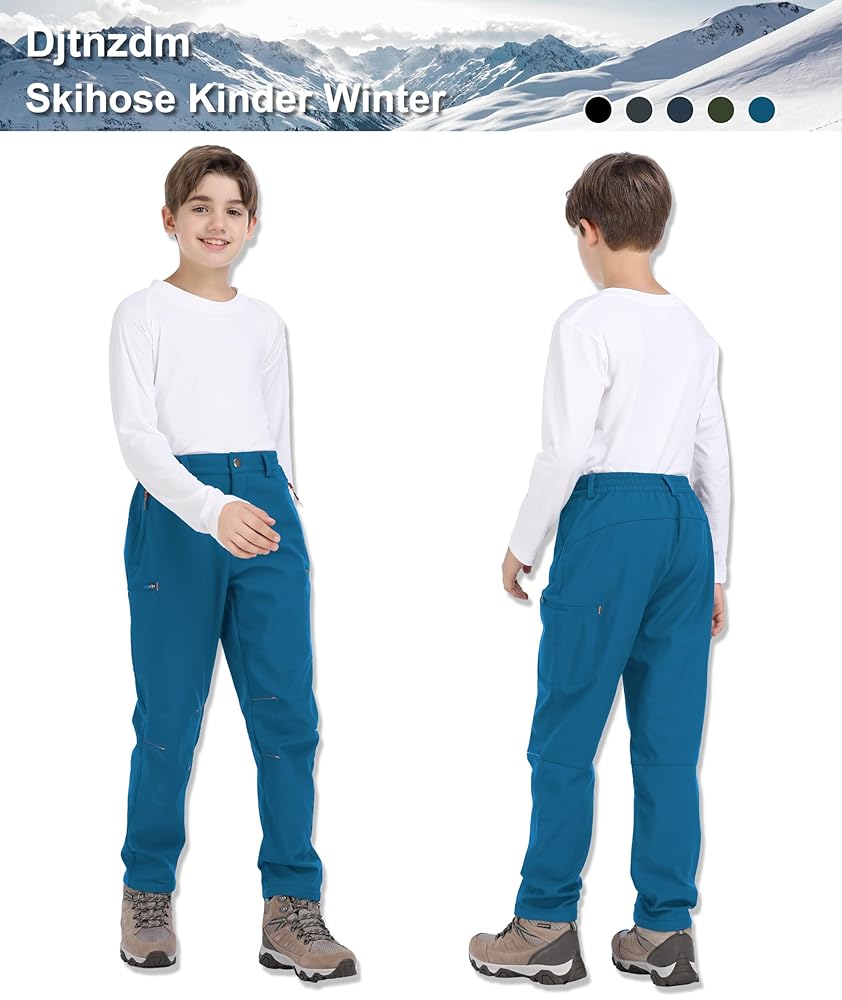 Pantaloni Termici Impermeabili Per Bambini - Invernali, Imbottiti, Per Neve E Sport - Foto 6