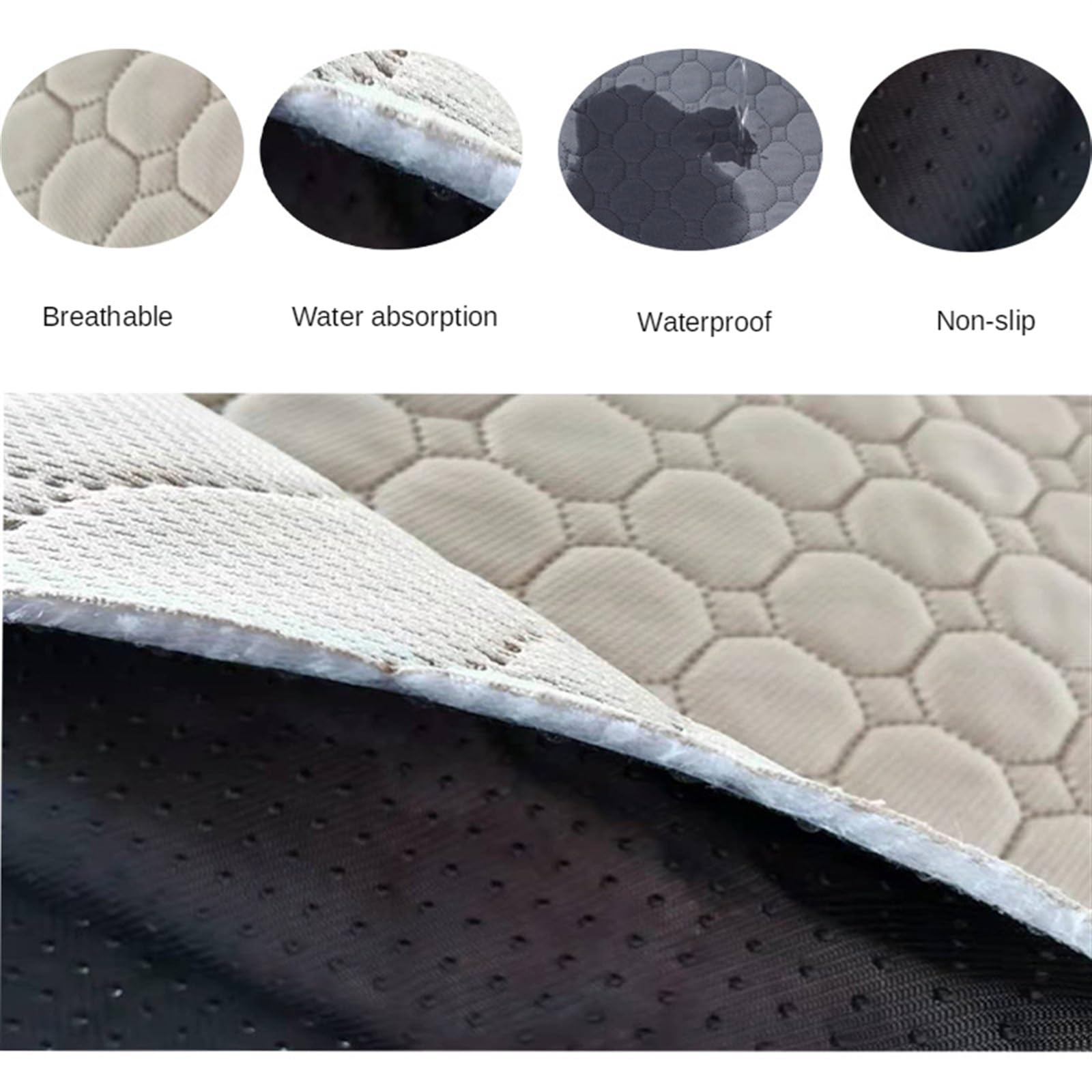 Tapis de Propreté Jetables Washable Reusable Dog Pet Diaper Mat Waterproof Training Pad Urine Absorbent Environment Protect Car Seat Cover Tapis de Propreté Réutilisables(GR�,XL 150x90cm)