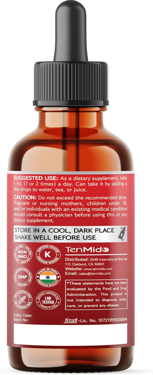 13in1 Wormwood Tincture - Wormwood Black Walnut Clove Extract with Berberine HCl, Ceylon Cinnamon, Bitter Melon, Milk Thistle, Turmeric & More - 30 Days Supply - 1 FL Oz - Image 3