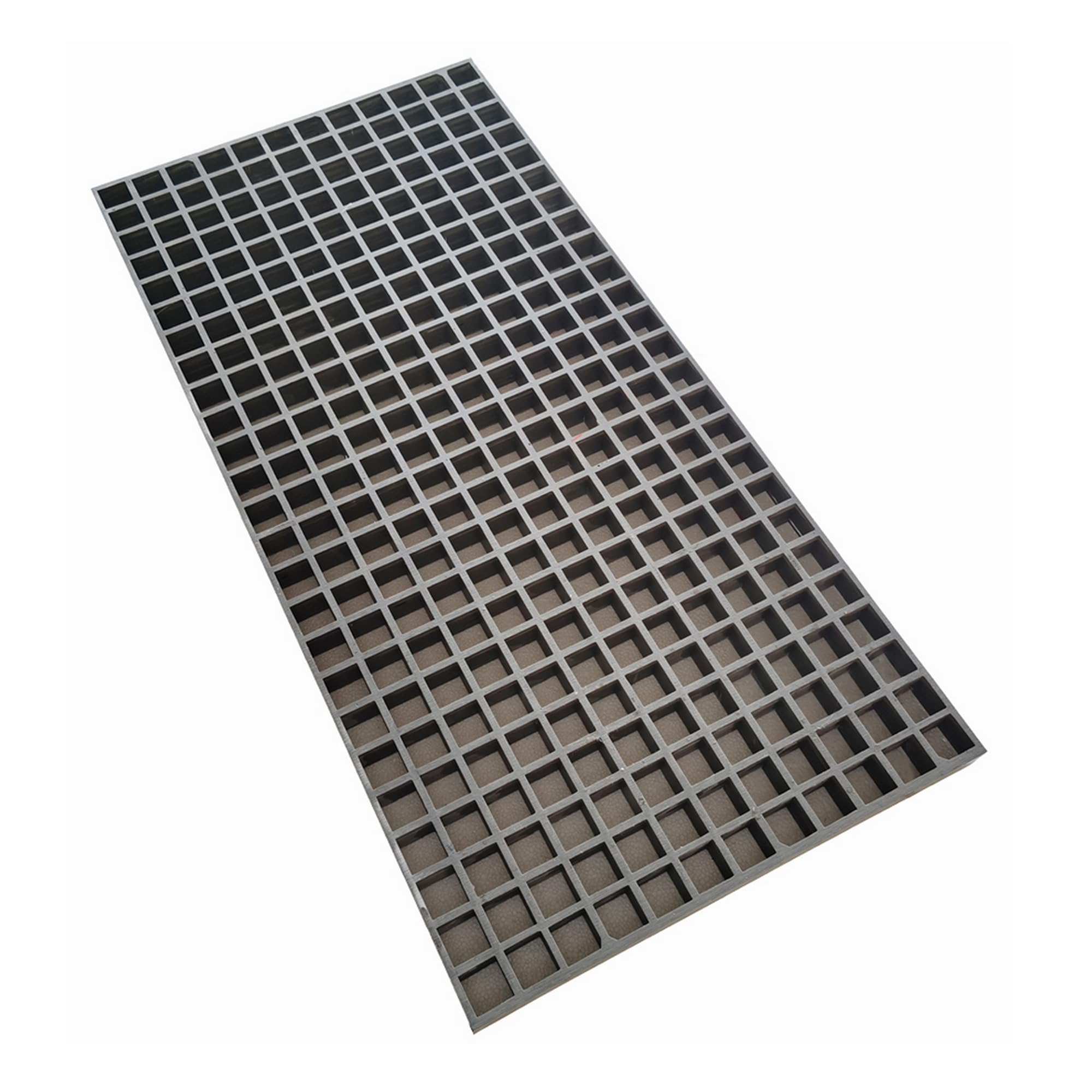 INTSUPERMAI Floor Grating 3.3ft*1.6ft Fiberglass FRP Grating FRP Grating Drainage Grid Plate Grid Cover Plate for Outdoors&Indoors,One Piece,Gray