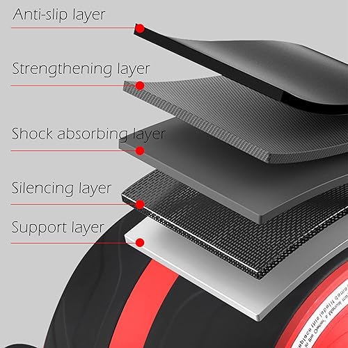 Miniatura 6 de Rodillo de rueda AB, ejercicio de rebote automático, ruedas ultra anchas abdominales para gimnasio y hogar, entrenamiento de núcleo equipo de