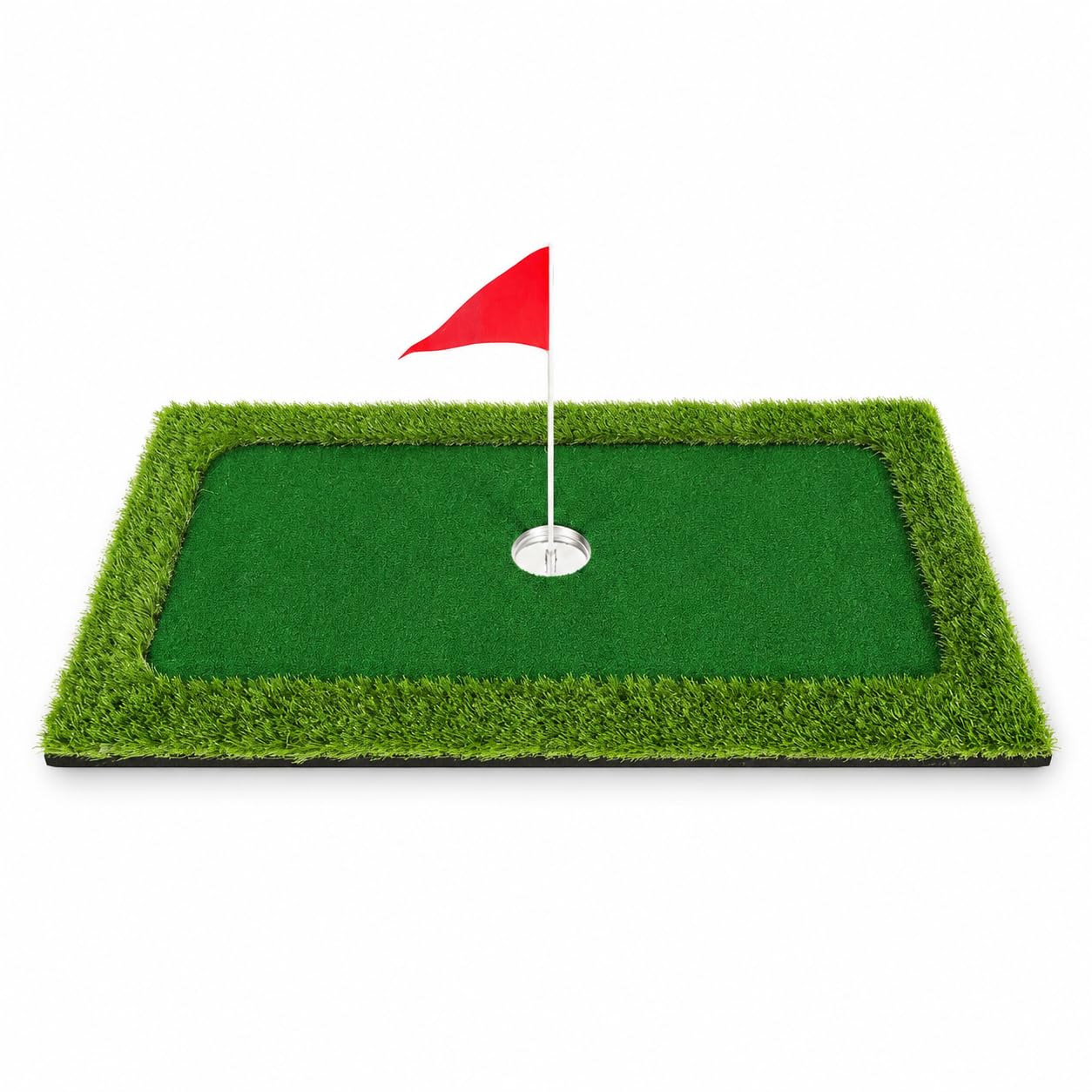 Golf Trainingsmatte Putting Matte Abschlagmatte Übungsmatte mit Realitätsnaher Unter Den Füßen Widerstandsfähiger Schaum für Wiederholte Schwünge Und, 60 * 90cm ohne Rand