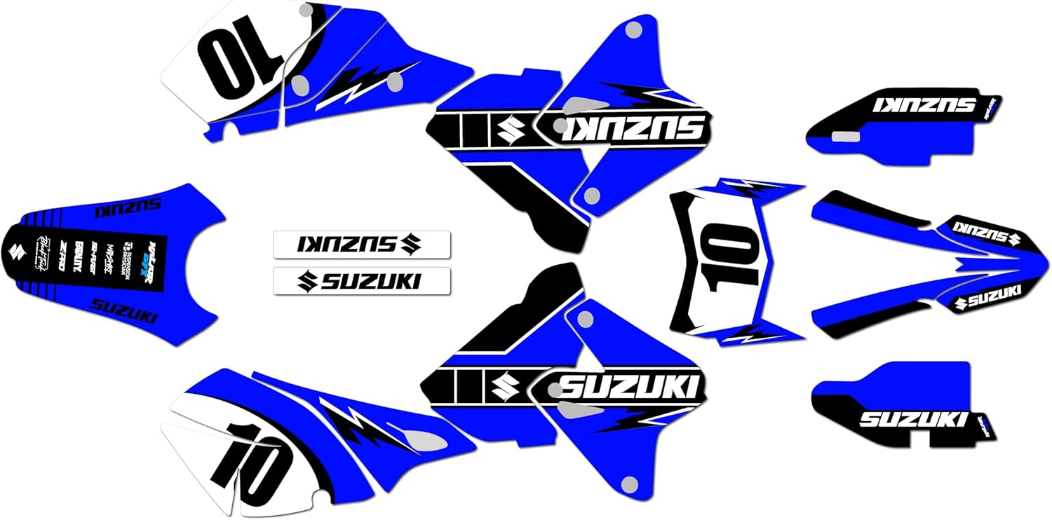 Graphics Kit for SUZUKI DRZ400 (2000-2024) SPEED Series Yellow 9 Mil - Easy Go - Dirt pit bike motorcycle stickers, dirtbike racing automotive decal motocross accessories no-plastics