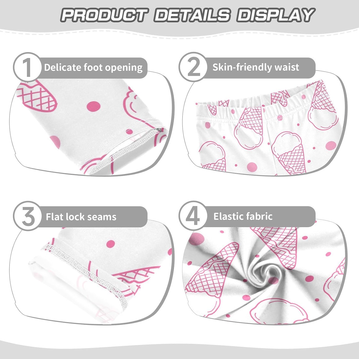 CaTaKu Girls Printed Leggings Toddler Full Length Leggings Stretchy Dance Athletic Pants Clothes for Kids 4-10 Year