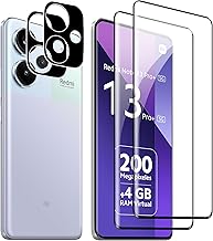 FDHYFGDY 2+2 Pezzi Vetro Temperato per Xiaomi Redmi Note 13 Pro Plus 5G, Protezione Fotocamera e Pellicola Protettiva in Vetro, Durezza 9H, Senza bolle, HD pellicola protettiva