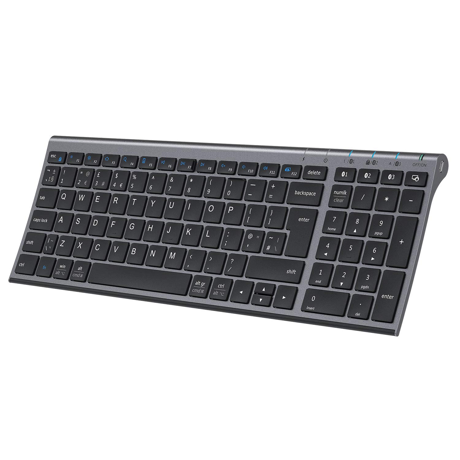 Buy Bluetooth Keyboard for Mac, iClever 3 MultiDevice Bluetooth 5.1