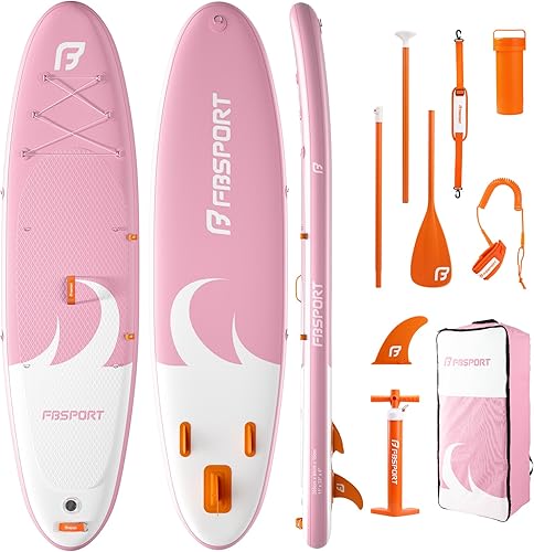 Vista 80 de FBSPORT Tabla de remo de pie prémium de 11 pies, tabla de yoga con accesorios duraderos de SUP y bolsa de transporte, amplia posición, control
