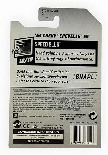 Miniatura 2 de DieCast Hot Wheels '64 Chevy Chevelle SS - Velocidad desenfoque 2019 1010 verde azulado 62250