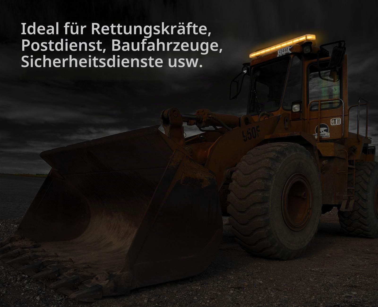 Justech 88LED Rundumleuchte Notfall Licht Warnblinklicht Emergenecy Warnung Alarm Warnlicht 21Module Bernstein Digitalanzeige Steuerschalte 88W 12/24V 5m Warnlicht für PKW Fahrzeug KFZ LKW Anhänger