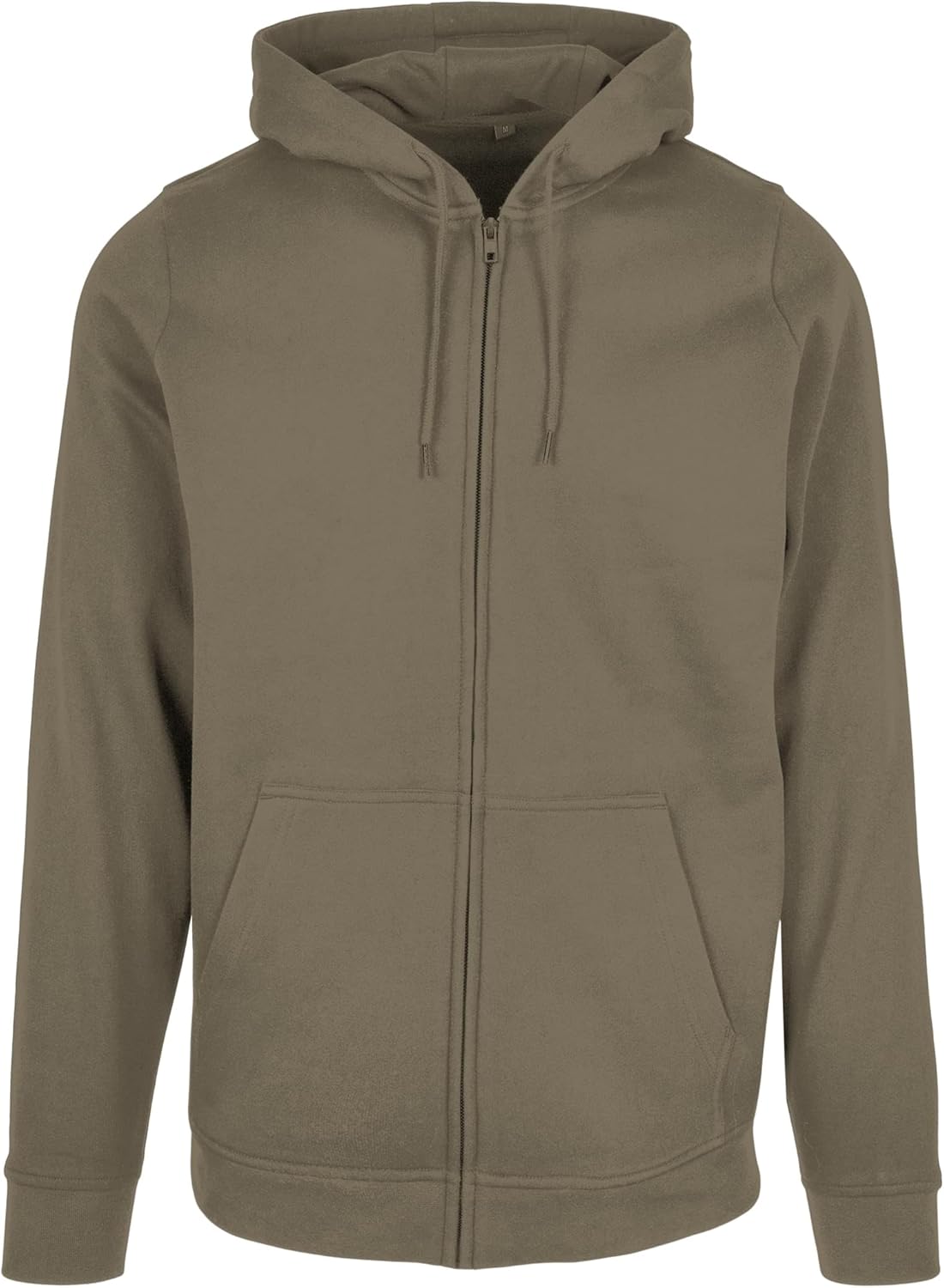 Build Your Brand Men's Basic Zip Hoodie Sweatshirt