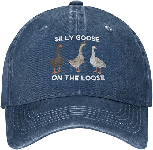 Funny Silly Goos Hat Silly Goose On The Loose Hat for Women Dad Hats Funny Hats